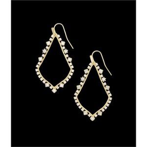 Kendra Scott NEW earrings - Sophee Crystal Gold dangle earrings